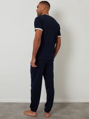 Threadbare Blue Contrast Binding Lounge Set - Image 3 of 4