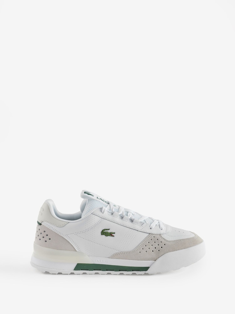 Lacoste White Slam Break Trainers - Image 1 of 1 Lacoste White Slam Break Trainers - Image 1 of 1
