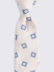 MOSS Seidenkrawatte mit Medaillonmuster - Bild 2 von 2