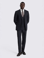 MOSS Blue Regular Fit Puppytooth Suit Jacket - Image 5 of 6