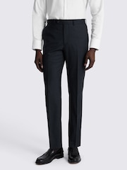 MOSS Blue Performance Tailored Fit Puppytooth Suit Trousers - Image 1 of 3