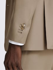 MOSS Taupe Tailored Fit Italian Twill Suit Jacket - Image 8 of 9