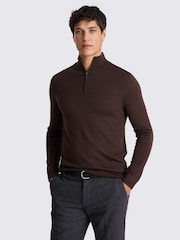 Lila - MOSS Merino Jumper med dragkedja - Bild 1 av 4