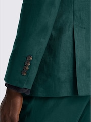 MOSS Emerald Slim Fit Twill Linen Suit Jacket - Image 3 of 5