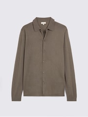 قميص من صوف ميرينو مزوّد بأزرار كاملة - صورة 4 من 4