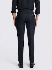 بنطلون بدلة من الكتان التويل بقصة مفصلة من MOSS - صورة 2 من 3