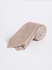 MOSS Clover Medallion Laneno platno & Svilena Kravata - Slika 1 od 2