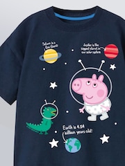 Brands In Blue Peppa Pig George Space Pyjamas - Image 2 of 3