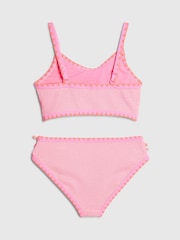 River Island Pink 3D Flower Bikini - Image 2 of 4