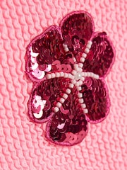 River Island Pink 3D Flower Bikini - Image 3 of 4