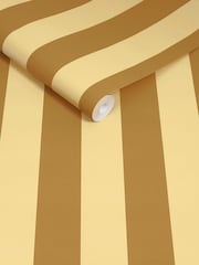 MADE.COM Ochre Demi Wide Stripe A4 Wallpaper Sample - Image 3 of 4