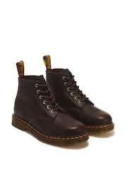 Dr. Martens Brown 101 Soft Ambassador Leather Boots - Image 2 of 6