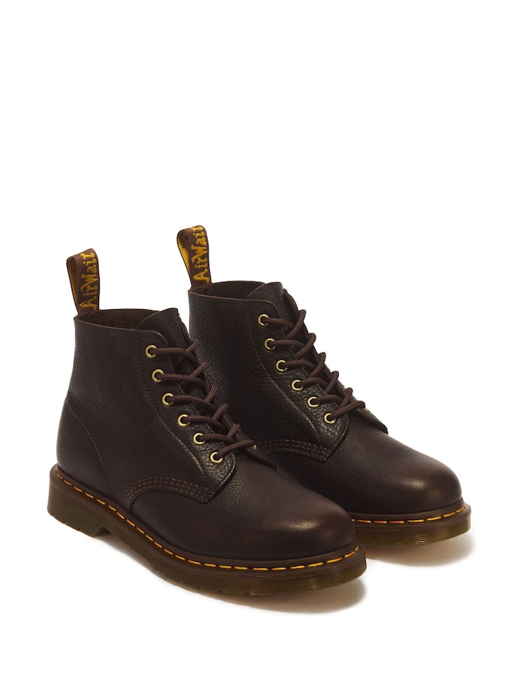 Dr. Martens Brown 101 Soft Ambassador Leather Boots - Image 2 of 6