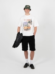 Prohibited Black Podium Double Pleated Shorts - Image 1 of 6