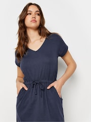 Long Tall Sally Blue 100% Cotton Maxi T-Shirt Dress - Image 2 of 5