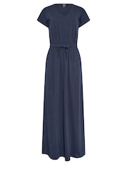Long Tall Sally Blue 100% Cotton Maxi T-Shirt Dress - Image 5 of 5