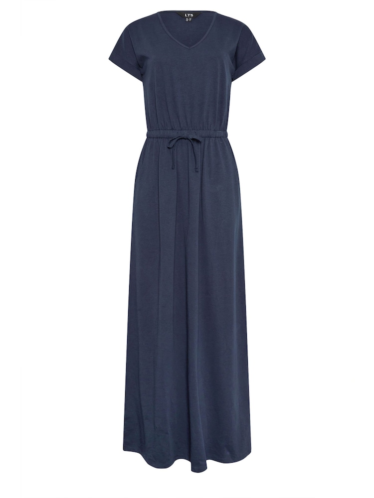 Long Tall Sally Blue 100% Cotton Maxi T-Shirt Dress - Image 5 of 5