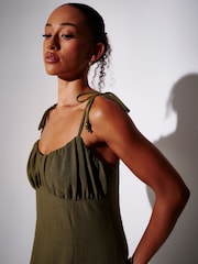 South Beach Green Bead Detail Maxi Dress - Image 4 of 4