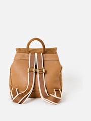 Σακίδιο πλάτης Oliver Bonas Kerry Camel Brown με αγκράφα από Συνθετικό σουέτ - Εικόνα 4 του 7