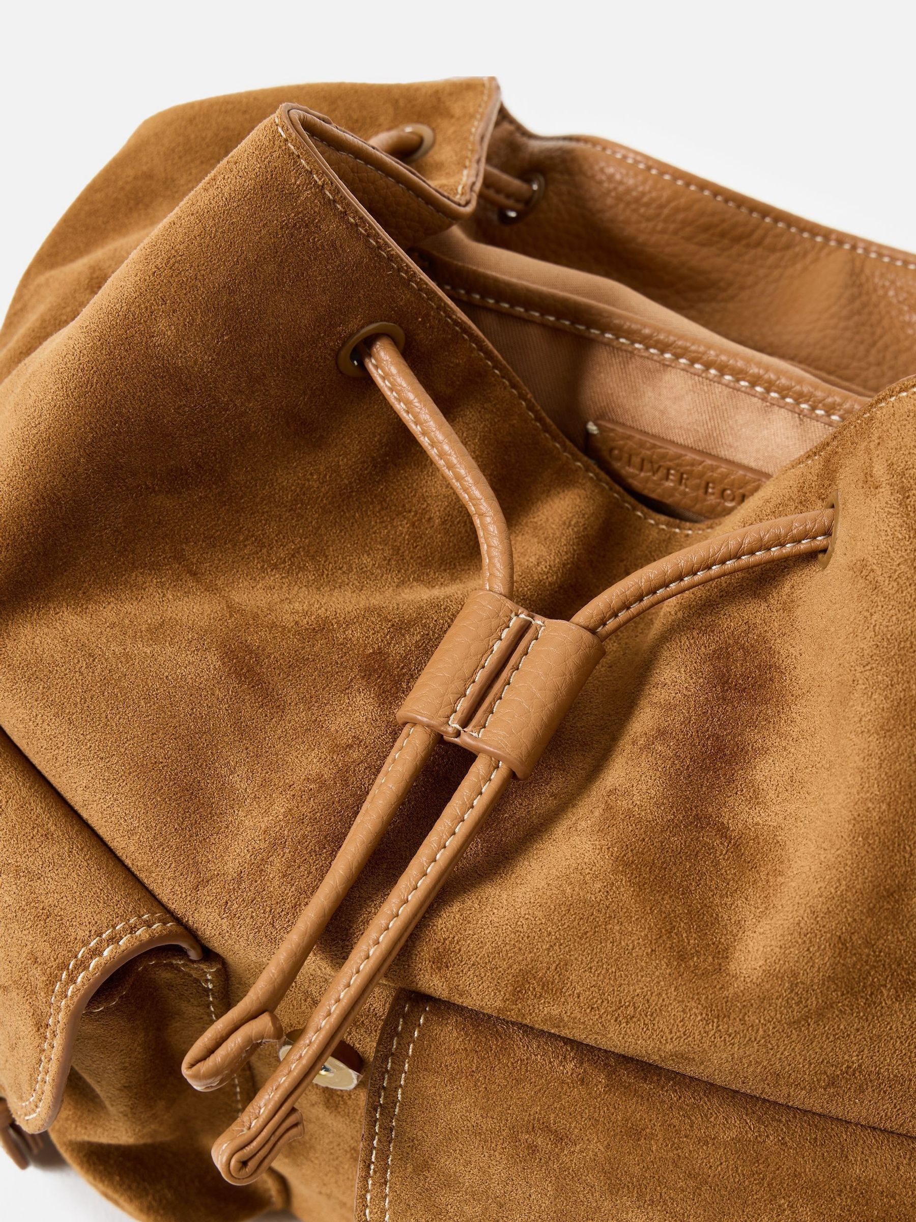 Buy Oliver Bonas Brown Kerry Camel Brown Faux Suede Buckle