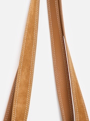 Oliver Bonas Brown Jennie Camel Brown Faux Suede Tote Bag - Image 5 of 6