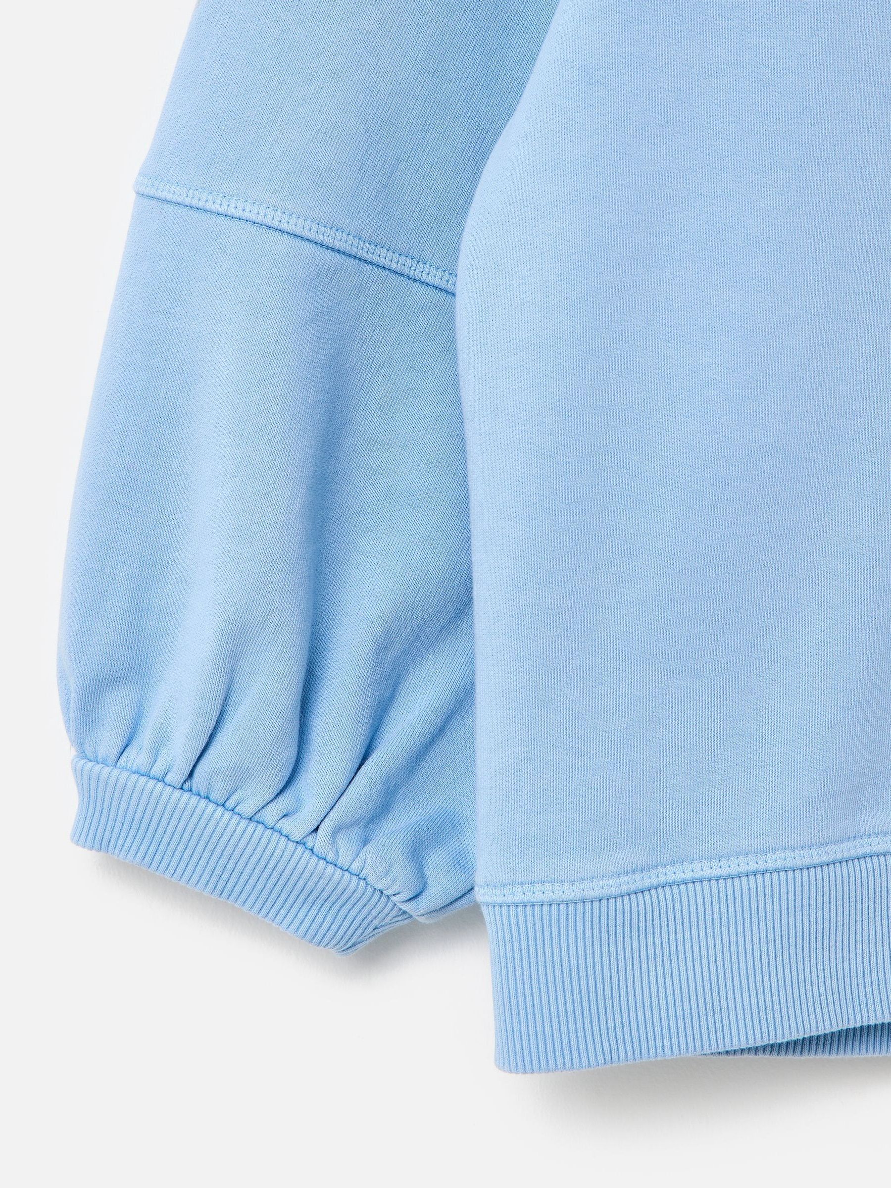 Buy Oliver Bonas Blue Light Blue Lantern Sleeve Sweatshirt from