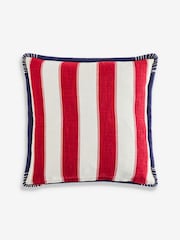 Lia Gold x Next Red/Blue Sardine Stripe Cushion - Image 8 of 8