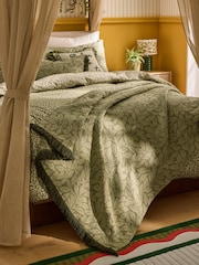 Lia Gold x Next Olive Leaf Jacquard Throw - Imagen 2 de 5