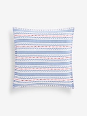 Lia Gold x Next Blue/White Mark Making Stripe Cushion - Image 5 of 6