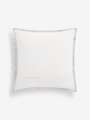 Lia Gold x Next Blue/White Mark Making Stripe Cushion - Image 6 of 6
