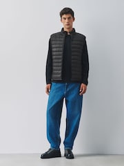 Black Lightweight Shower Resistant Quilted Gilet - Image 2 of 7