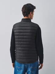 Black Lightweight Shower Resistant Quilted Gilet - Image 3 of 7