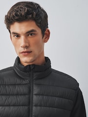 Black Lightweight Shower Resistant Quilted Gilet - Image 4 of 7