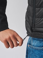 Black Lightweight Shower Resistant Quilted Gilet - Image 5 of 7