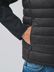 Black Lightweight Shower Resistant Quilted Gilet - Image 6 of 7
