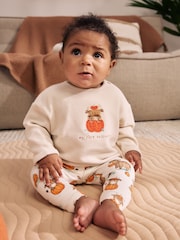 Neutral Hamish My First Halloween Top and Legging Baby Set (0-18mths) - Image 1 of 2