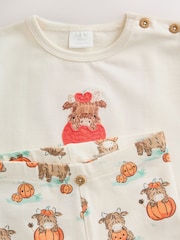 Neutral Hamish My First Halloween Top and Legging Baby Set (0-18mths) - Image 9 of 13