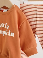 Orange Little Pumpkin Sweat and Legging Baby Set (0mths-2yrs) - Image 11 of 19