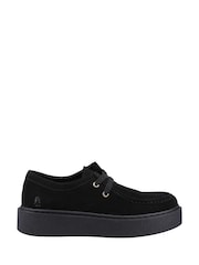Hush Puppies Black Bridie Suede Mocc Toe Shoes - Image 1 of 4
