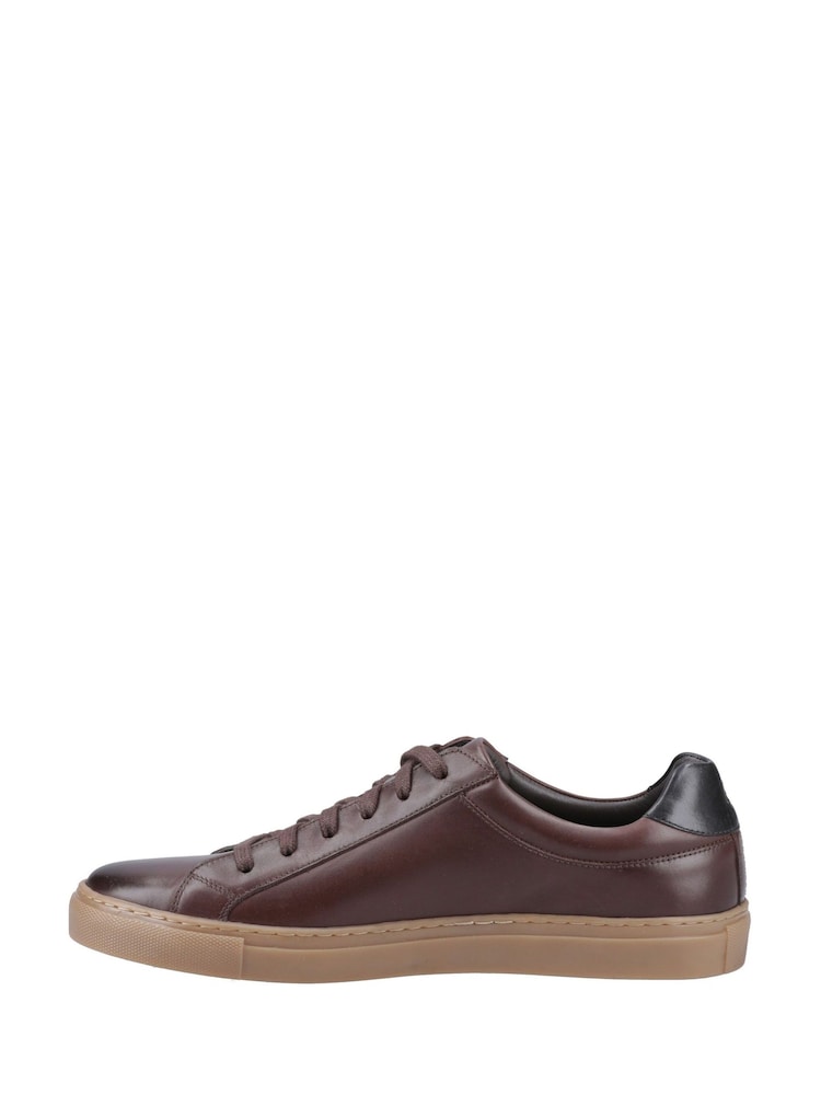 Hush Puppies Brown Colton Cupsole Trainers - Image 2 of 4 Hush Puppies Brown Colton Cupsole Trainers - Image 2 of 4