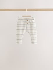 Blue/Cream Stripe Top and Leggings Baby Set (0mths-2yrs) - Image 4 of 11
