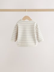 Blue/Cream Stripe Top and Leggings Baby Set (0mths-2yrs) - Image 5 of 11