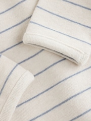Blue/Cream Stripe Top and Leggings Baby Set (0mths-2yrs) - Image 9 of 11