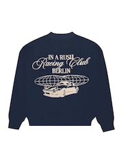 Prohibited Blue Vortex Knit Sweater - Image 5 of 5