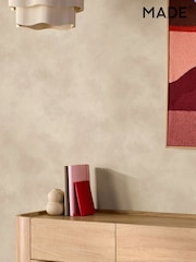 MADE.COM Ecru Limewash Shae 10M Wallpaper - Image 3 of 4