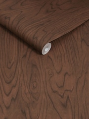 MADE.COM Dark Tone Timber Orly 10M Wallpaper - Image 2 of 2