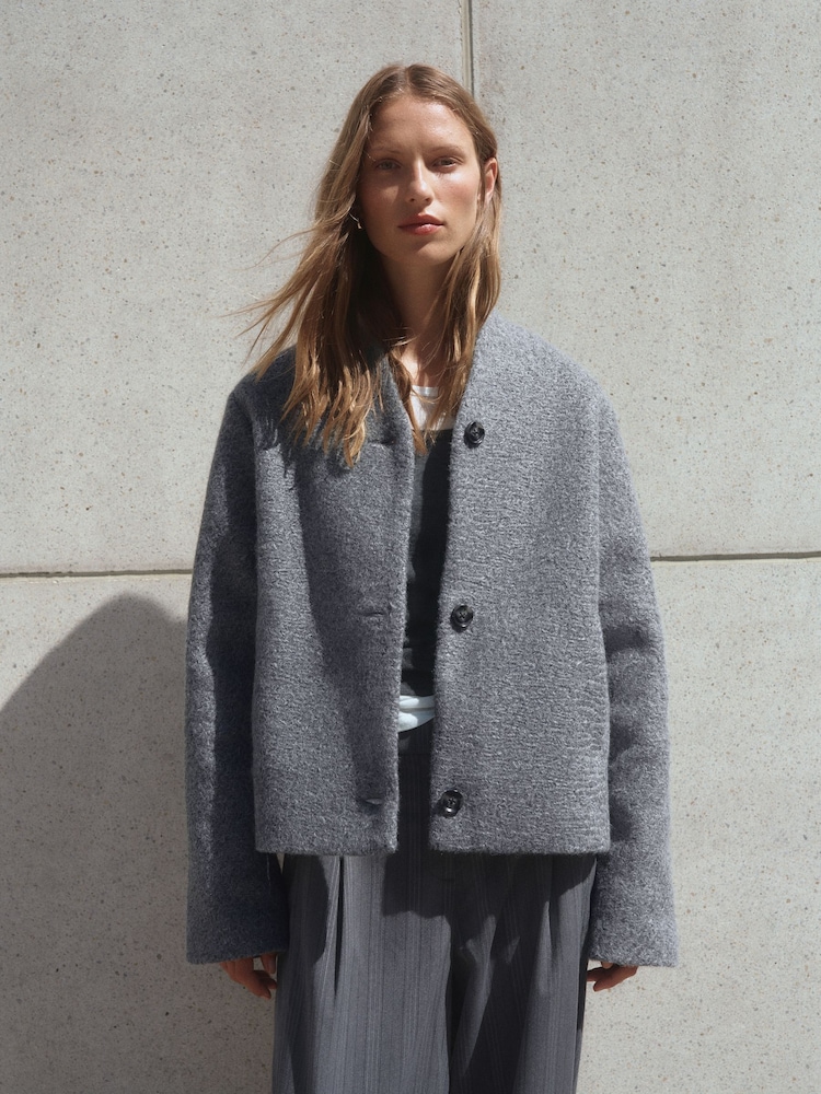 Grey Coatigan Scarf Jacket - Image 2 of 11
