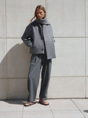 Grey Coatigan Scarf Jacket - Image 3 of 11