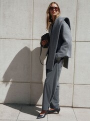Grey Coatigan Scarf Jacket - Image 5 of 11
