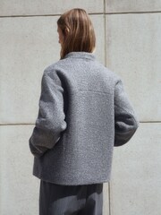 Grey Coatigan Scarf Jacket - Image 6 of 11